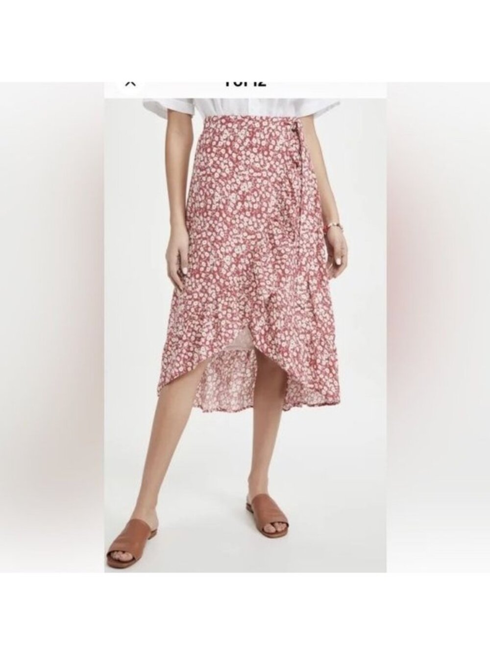 Rails Women’s Skirt Size XS Scarlet Camellia Floral Neptune Ruffle Floral Wrap